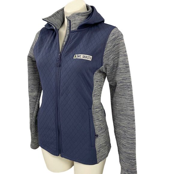 Renegade Jacket Womens Small Mt Shasta Blue Coat Hooded Full Zip Pockets - Picture 3 of 16